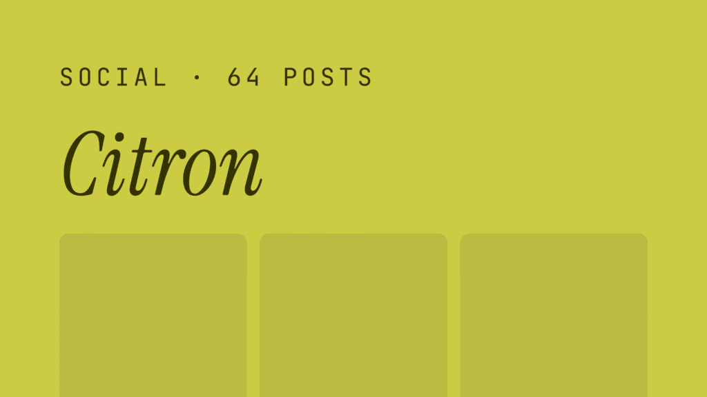 citron — social grid kit